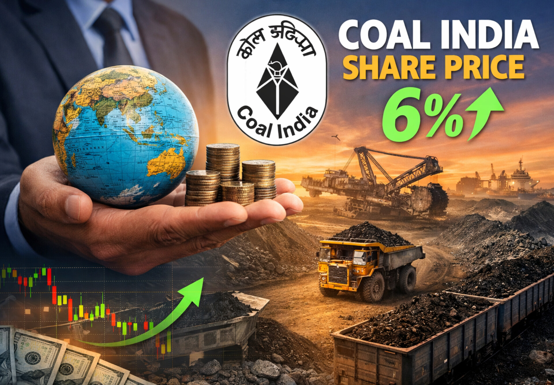 Coal India Share Price में 6% की उछाल